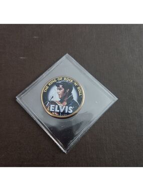Elvis Presley Mystic Stamp Company Colorized Half Dollar King of Rock n Roll